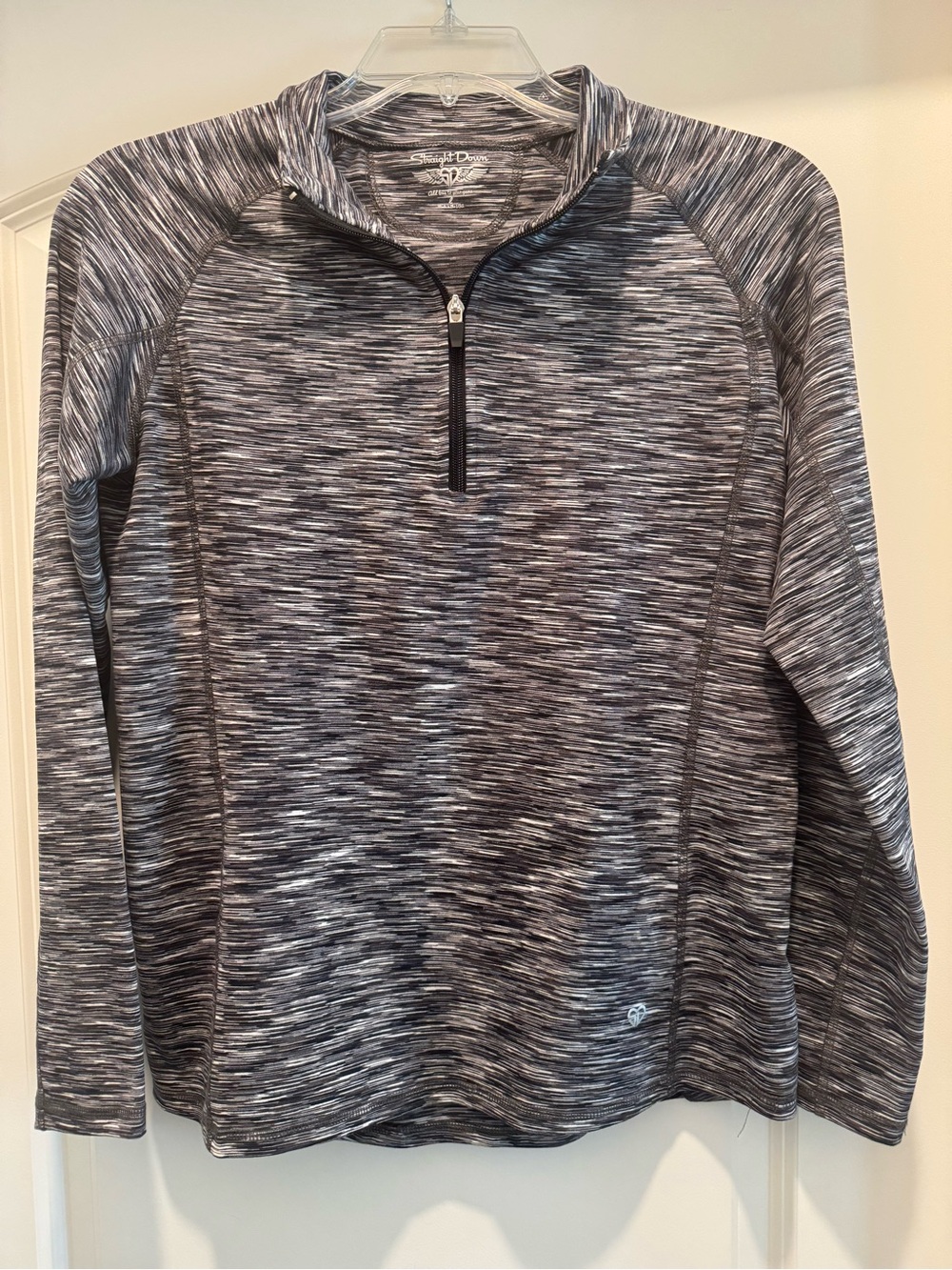 Straight Down Gray Quarter Zip